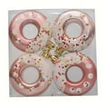 thumbnail image 3 of 4PCS Donut Christmas Party Decorations Ornaments, Donut Hanging Pendant for Candyland Christmas Decoration Electroplating Ornaments Christmas Tree Pendant, 3 of 9