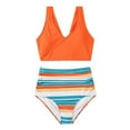 thumbnail image 1 of Sexy Bikini Swimsuit for Women Fashion Women Split Swimsuit High Waistflat Printing Color Matching Sexy Bikini Swimsuit Women Bikini Swimsuit Bikini for Women Sexy Swimsuit for Women, 1 of 7