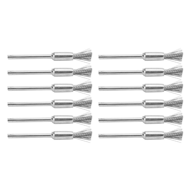 Ensemble de Brosses pour Coupe-Fil, Accessoire de Perceuse Brosse Roue en Fil d'Acier Inoxydable Durable Brosse Électrique en Fil Brosse pour Coupe-Fil de Perceuse pour Polissage Nettoyage en Forme de Stylo
