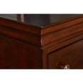 thumbnail image 4 of New Classic Versailles 4-Piece Wood Queen Bedroom Set with Nightstand in Cherry, 4 of 6