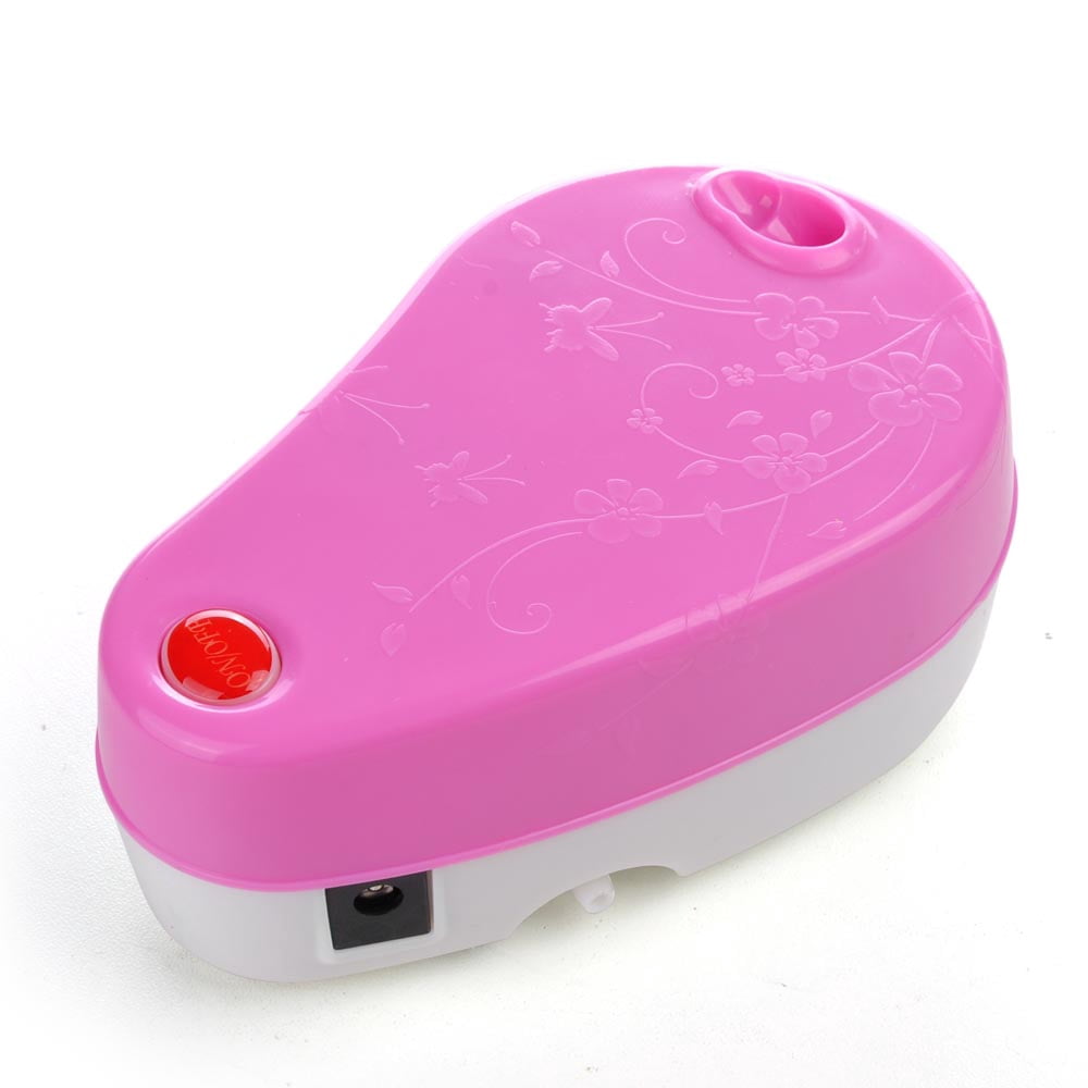 Mini Portable Air Compressor Set w/ Hose Built-in Airbrush Holder Makeup Nail Art Body Painting Tattoo Beauty Pink