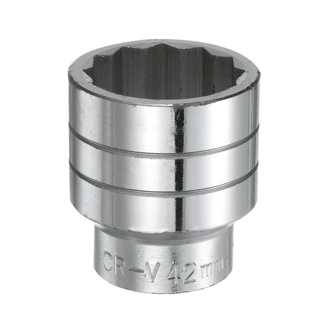 Unique Bargains 42mm 12 Point Shallow Socket 3/4' Drive Standard Metric Chromium Vanadium Steel