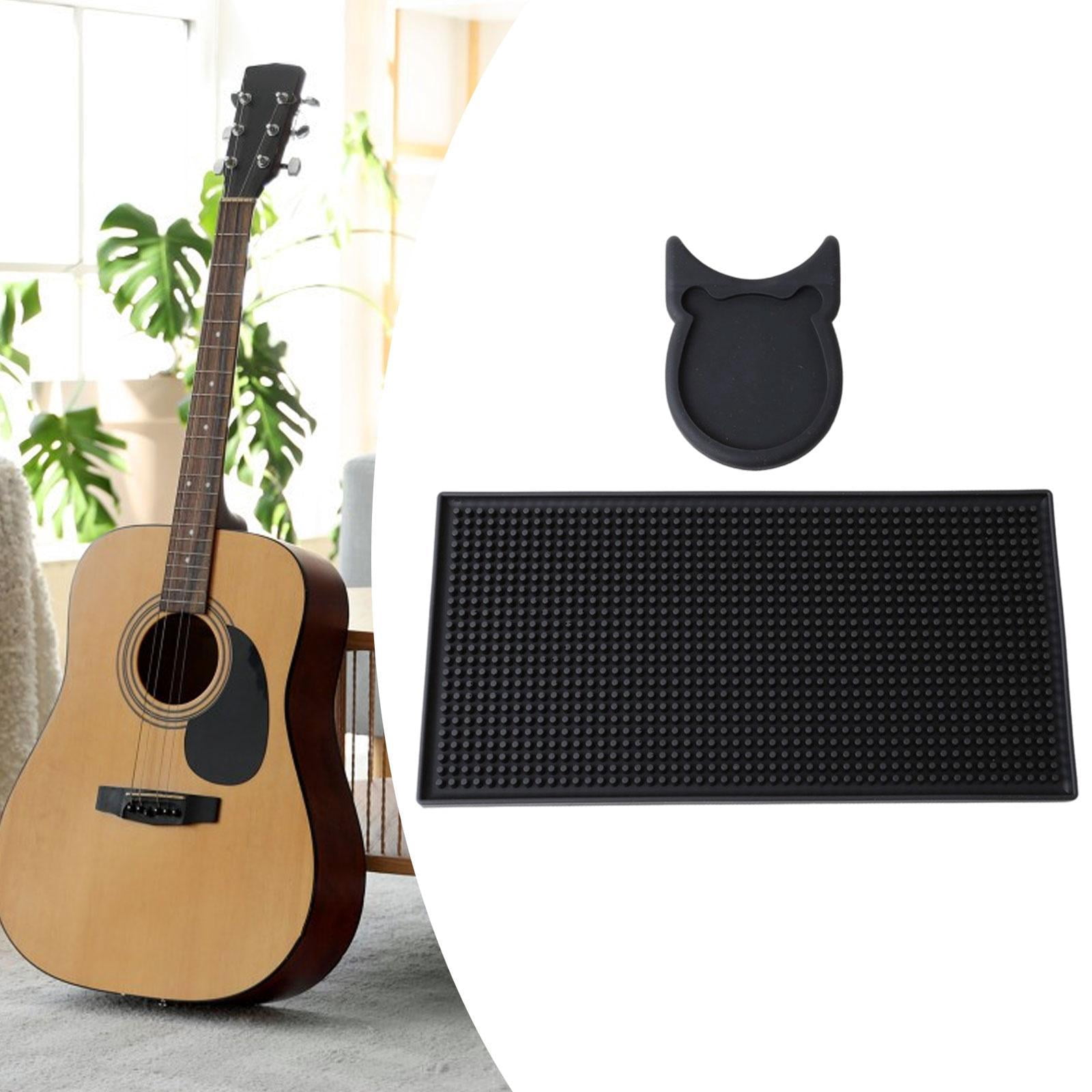 QccHieUs Guitar Neck Rest Cradle Silicone Guitar Stand Display Accessories Picks Storage