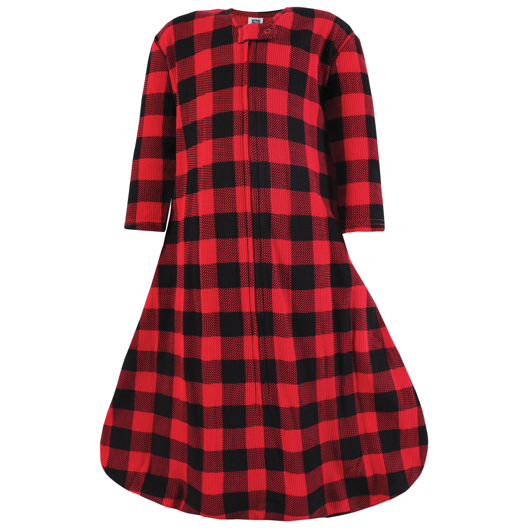 Hudson Baby Infant Boy Thermal Long Sleeve Sleeping Bag 2pk, Buffalo Plaid Moose, 12-18 Months