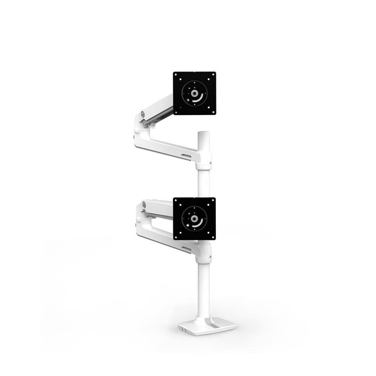 2024 お歳暮【公式】 - 人気ブランド Stacking Dual LX Ergotron Arm, Walmart.com - (white) Pole Tall モニターアーム