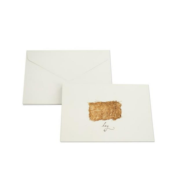 Bulk Buys PB593128 Hey Haystack Blank Note Cards