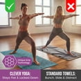 thumbnail image 2 of Toalla de yoga Clever Yoga Hot, antideslizante, absorbente de sudor, 2 of 9
