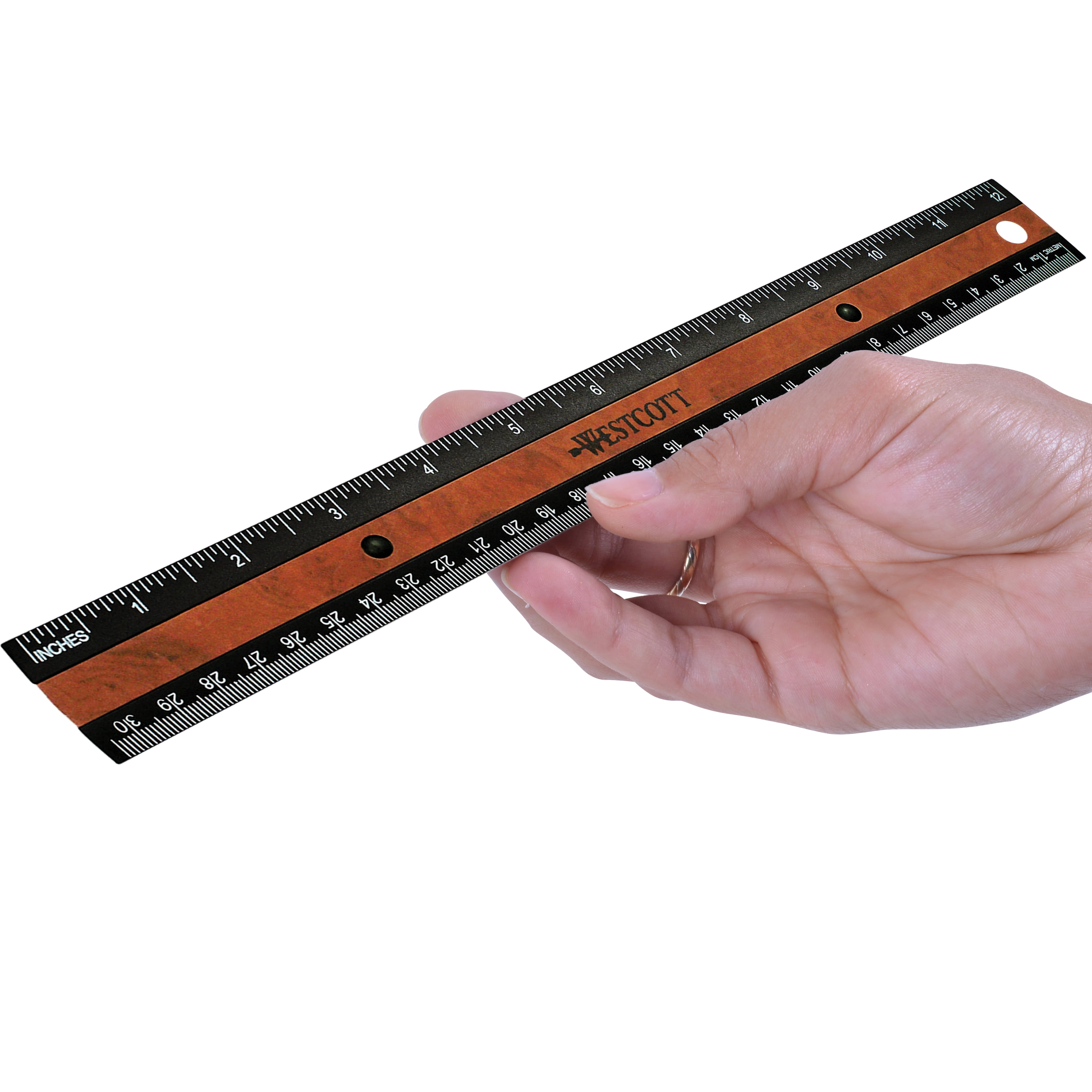 10Pc Westcott 12 Magnetic Ruler - 12 Length - Imperial, Metric Measuring  System - 1 Each - Yellow