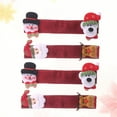 thumbnail image 3 of SASABAXI 4Pcs Linen Cabinet Handle Covers Holiday Decorative Fridge Wraps Anti Static and Stain Resistant, 3 of 8