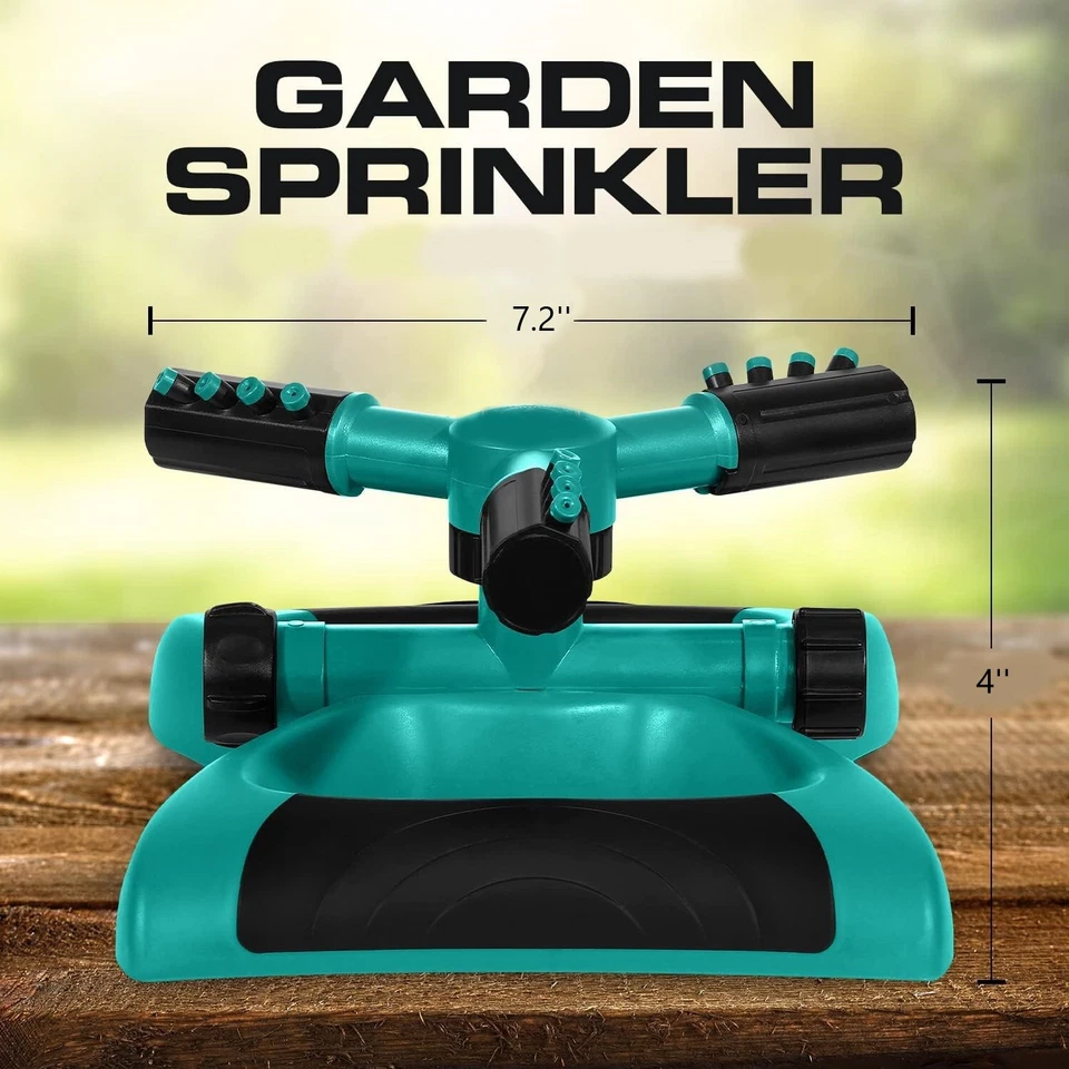PURELY- Hbn 360° Automatic Rotating Garden Sprinkler | Lawn Sprinkler | Yard Sprinkler