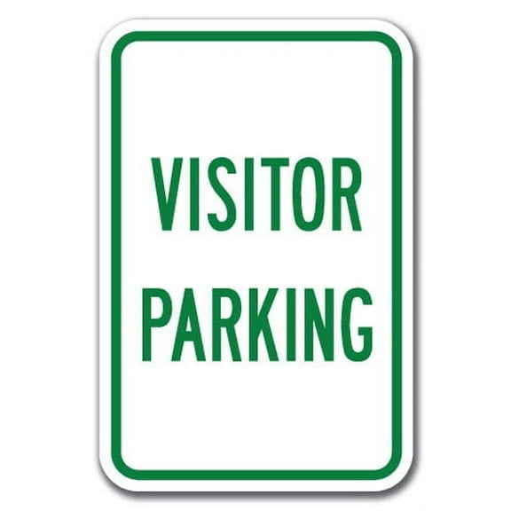 Visitor Parking Sign 12" x 18" Heavy Gauge Aluminum Signs