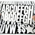 thumbnail image 6 of 400 Pcs 24 Sheets Large Letter Stickers 2.5 Inches White Alphabet Number Self Adhesive Sticker for Bulletin Board, Classrooms, Mailbox, Scrapbooking, Poster Board, Wall Vinyl Stick On, 6 of 8