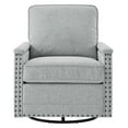 thumbnail image 6 of Armchair Accent Swivel Chair, Fabric, Light Grey Gray, Modern Contemporary Urban Design, Living Lounge Room Hotel Lobby Hospitality, 6 of 7