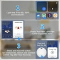 thumbnail image 3 of ASTRAEA Mini GPS Tracker, Easy Find Bluetooth Tracking Device, Smart Finder Locator for Kids Pet Wallet Phone Keys Tile, White, 3 of 9