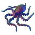 thumbnail image 5 of Toys,Toddler Toys,Fidget Toys,3d Printed Animals,Animal Figurines,3d Printing Simulation of A Large Octopus,Eight Tentacles,Movable Joints,Realistic and Interesting-Blue, 5 of 5