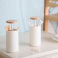 thumbnail image 4 of Coofit 2PCS Toothpick Holder Cute Hand Press Type Toothpick Container Cotton Swab Box, 4 of 7