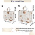 thumbnail image 2 of FORMRS Womens Corduroy Tote Bag Crossbody Shoulder Handbag with Pocket, Gray Bears, 2 of 7