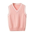 thumbnail image 2 of Blekii Childrens Knitted Vest Sweater, Layering Vest Primary School Acrylic Blend Vest Spring Fall, 2 of 8