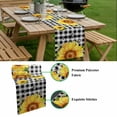 thumbnail image 5 of Sunflowers Table Runner - 70 Inch Long, Kitchen Dining Table Runner Dresser Scarves, Black White Check Sunshine Buffalo Bee Farmhouse Decor for Coffee Tables Wedding Party Banquet, 5 of 8