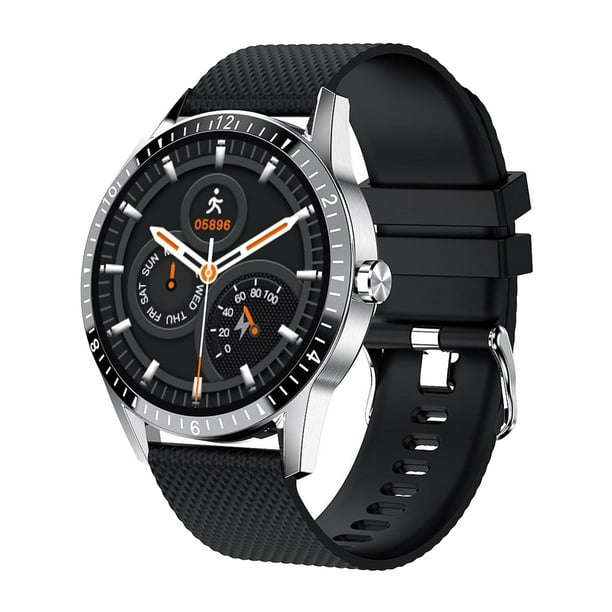 Música multifunción inteligente Impermeable Bluetooth de ejercicios Pantalla táctil completa - Plata negro Sunnimix reloj inteligente bluetooth