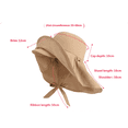 thumbnail image 3 of Sun Hats for Women Uv Protection Spring and Summer Outdoor Double-Layer Large Eave Sun Hat, 3 of 4