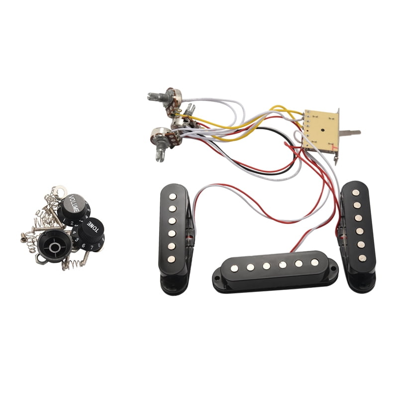 Electric Guitar Wiring Harness Prewired 5Way Switch SSS for ST