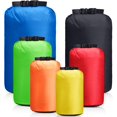 thumbnail image 1 of 6 Pcs Waterproof Dry Bag Sack Lightweight Outdoor Dry Bags 35 L, 20 L, 15 L, 10 L, 5 L, 3 L Waterproof Boat Bag for Kayaking, Backpacking, Hiking, Camping Rafting(Bright Color), 1 of 5