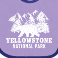 thumbnail image 4 of Inktastic Yellowstone National Park with Bear Mountains and Trees Boys or Girls Baby Bib, 4 of 4