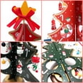 thumbnail image 3 of Decoración de árbol de Navidad de escritorio, Mini Adornos de árbol de Navidad de madera DIY, regalo para niños, 3 of 5