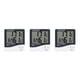 thumbnail image 3 of Wosthever Mini termómetro digital Medidor de humedad Temperatura ambiente Interior LCD Despertador Higrómetro Type1 NO1, 3 of 6