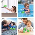 thumbnail image 4 of Dollibu Frog Bath Buddy Squirter - Rana verde flotante Juguete de baño de goma Diversión con chorros de agua Juego de baño para niños pequeños Juguete animal lindo y suave para la bañera Playa y pisci, 4 of 5
