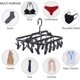 thumbnail image 2 of Colgador giratorio plegable rosa para el hogar, estante de secado de plástico a prueba de viento para calcetines, calcetines para adultos, ropa interior, colgador de secado antideslizante JAMW Sencillez, 2 of 5