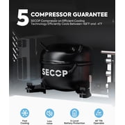 ICECO APL55 Dual Zone Portable Refrigerator Freezer Bluetooth Controlled, 55 Liter 12v Freezer with SECOP Compressor