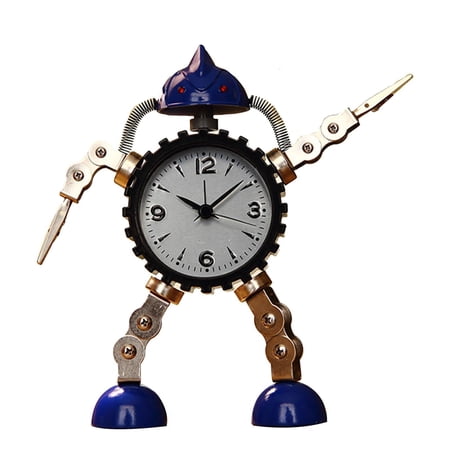 Gear Robot Desktop Alarm Clock for Creative for Time Clocks for Home Bedroom Desk Decoration