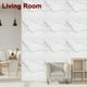 thumbnail image 5 of 10 Piezas de Azulejos de Mármol Autoadhesivos, Panel de Pared Impermeable para Salpicadero, Azulejos de Ducha Autoadhesivos de 11.81"x11.81" para Baño, Blanco con Vetas Grises, 5 of 7