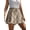 04 Brown Grid Khaki, variant on Airmenty Women's Flowy Shorts Boho Ruffle Shorts Skirts Summer Tennis Running Butterfly Casual Mini Skirts Chiffon Skorts