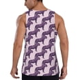 thumbnail image 3 of Fotbe Leopard Print Pattern Men's Quick Dry Workout Tank Top Gym Muscle Tee Fitness Bodybuilding Sleeveless T Shirt Breathable Workout Shirt-3X-Large, 3 of 9