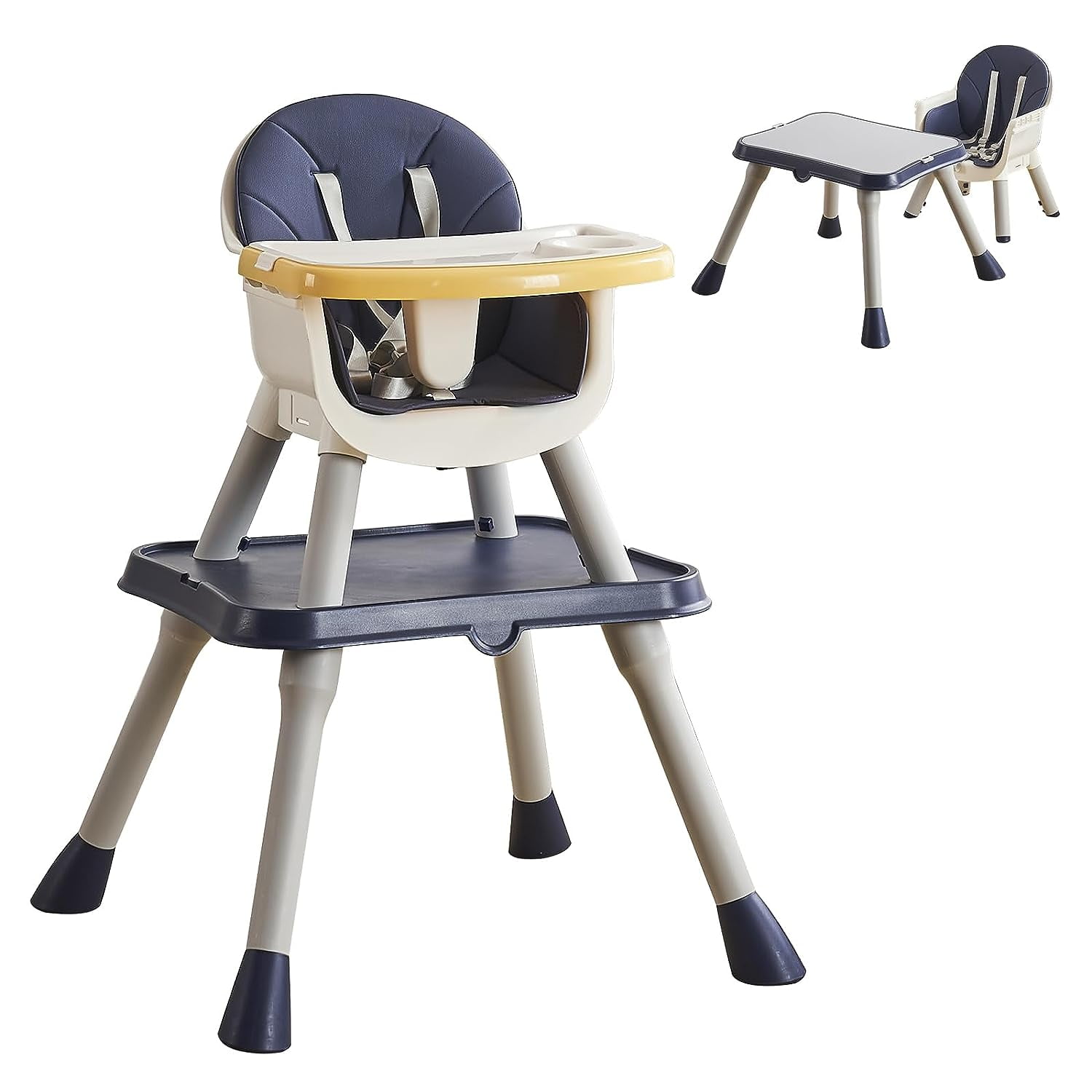 Baby High Chair, Linor 8 in 1 Convertible High Chairs for Babies and