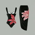thumbnail image 4 of One Piece Swimsuit Clearance for Women Full Coverage Swimsuit for Woman One Piece Swim Suits with Skirt 2025 Flower Print Bathing Suits, 4 of 6