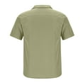 thumbnail image 4 of KyCheLot Men's Work Shirts Tops with Chest Pockets Button down Short Sleeve Shirt Summer Hiking Shirts Travel, 4 of 5