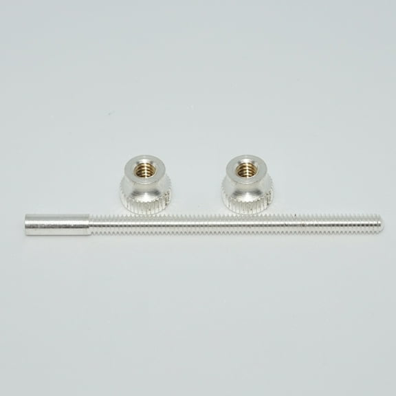 Bach Stradivarius Trumpet First Third Slide Trigger Stop Post Rod and Nut Screw SILVER PLATED - Complete Set