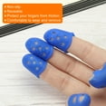 thumbnail image 5 of Uxcell 20 Pcs Finger Tips Anti Slip Fingertip Protector Silicone Finger Guard for Paper Sorting Sewing XS Size Dark Blue, 5 of 6