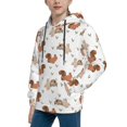 thumbnail image 2 of Vsdgher Rabbit And Squirrel Hoodie Youth Classic Hooded Pullover Sweatshirts Essentials Hoodie for Children (s-xl)-Small, 2 of 6