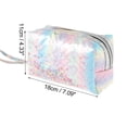 thumbnail image 3 of 1 Pc Bolsa de Maquillaje con Corazón de Lentejuelas en Degradado para Mujeres, para Viajes y Vacaciones, Color PU PVC Variado, 3 of 3
