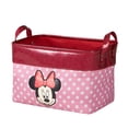 thumbnail image 3 of Minnie Mouse Rectangular Kids Storage Bin for Kids Room, Pink Polyester, 3 of 5