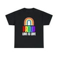 thumbnail image 3 of Proud LGBT Shirt Love is Love Shirt LGBT Pride Rainbow Flag Womens Plus Size Tops, 3 of 8