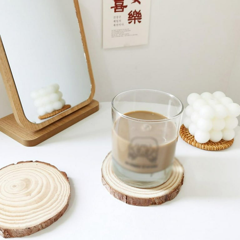  10pcs Wood Coasters for Crafts Cup Coaster Photography