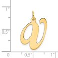 thumbnail image 3 of Diamond2Deal 14K Yellow Gold Large Script Letter V Initial Pendant for Women, 3 of 5