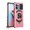 Rose Gold, variant on For Nokia C300 Hybrid Magnetic Car Mount with Ring Kickstand Stand Holder Dual Layer Armor Protective [Military Grade] Phone Case Cover by Xpression - Black