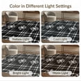 thumbnail image 7 of ODIKA 4'x6' Washable Area Rug Pet Friendly, Non-Shedding Under Rectangular Farmhouse Checkered Grid Seasonal Striped Doormat for Bedroom, Reading Nook, 7 of 7